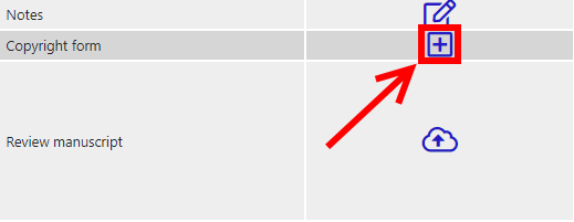 Copyright button location